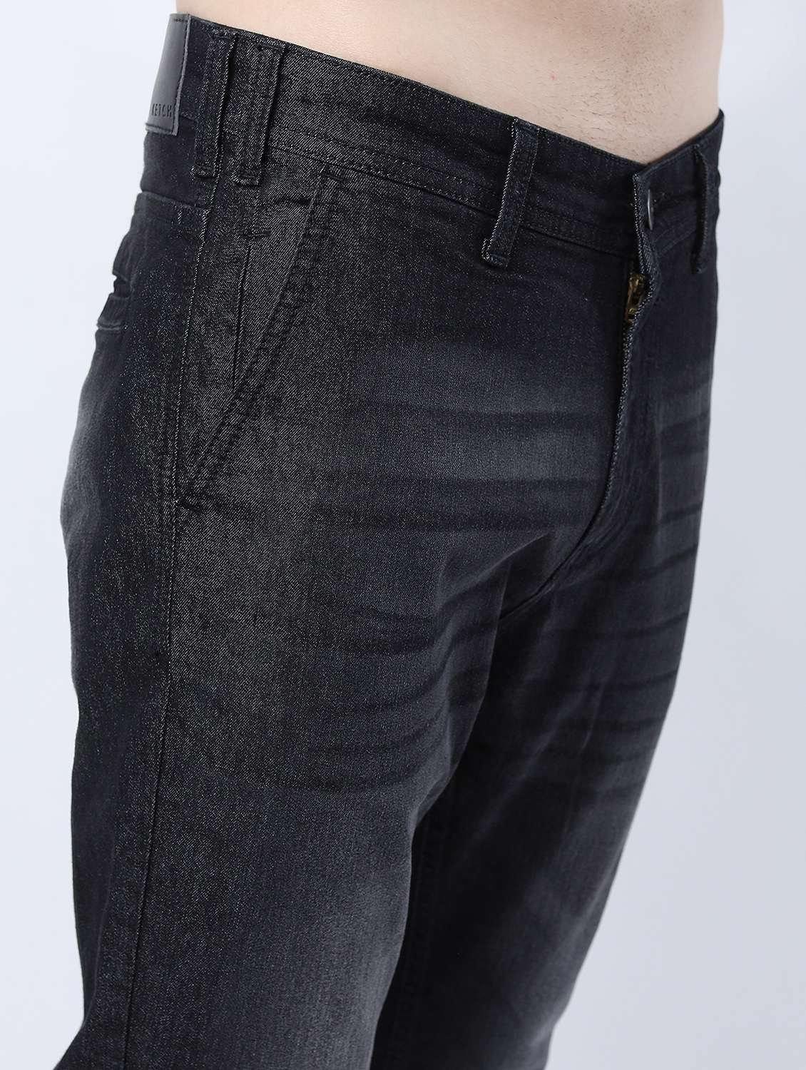 men mid rise plain jeans - 21596081 -  Standard Image - 5