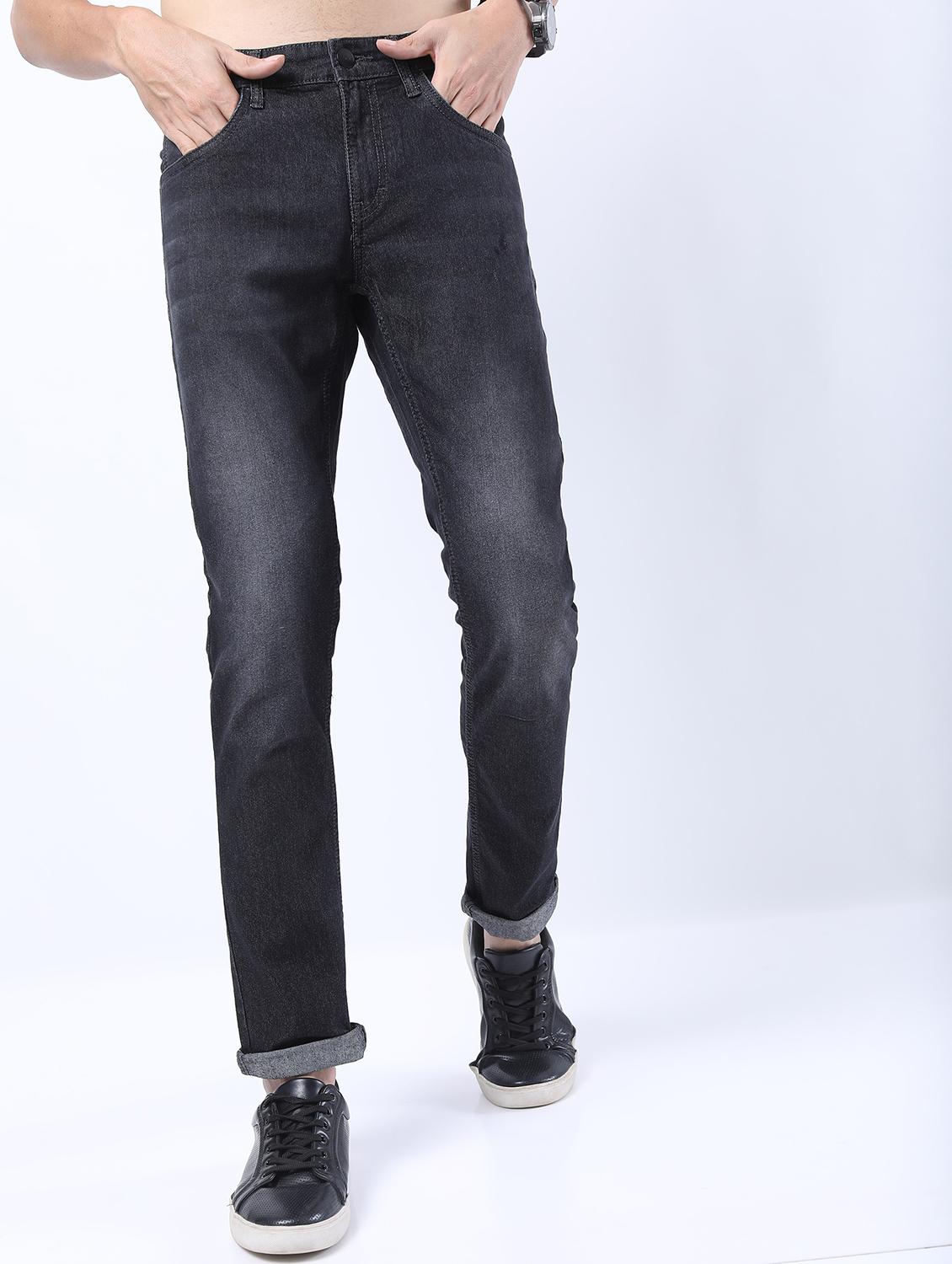men mid rise plain jeans - 21596092 - Zoom Image - 0