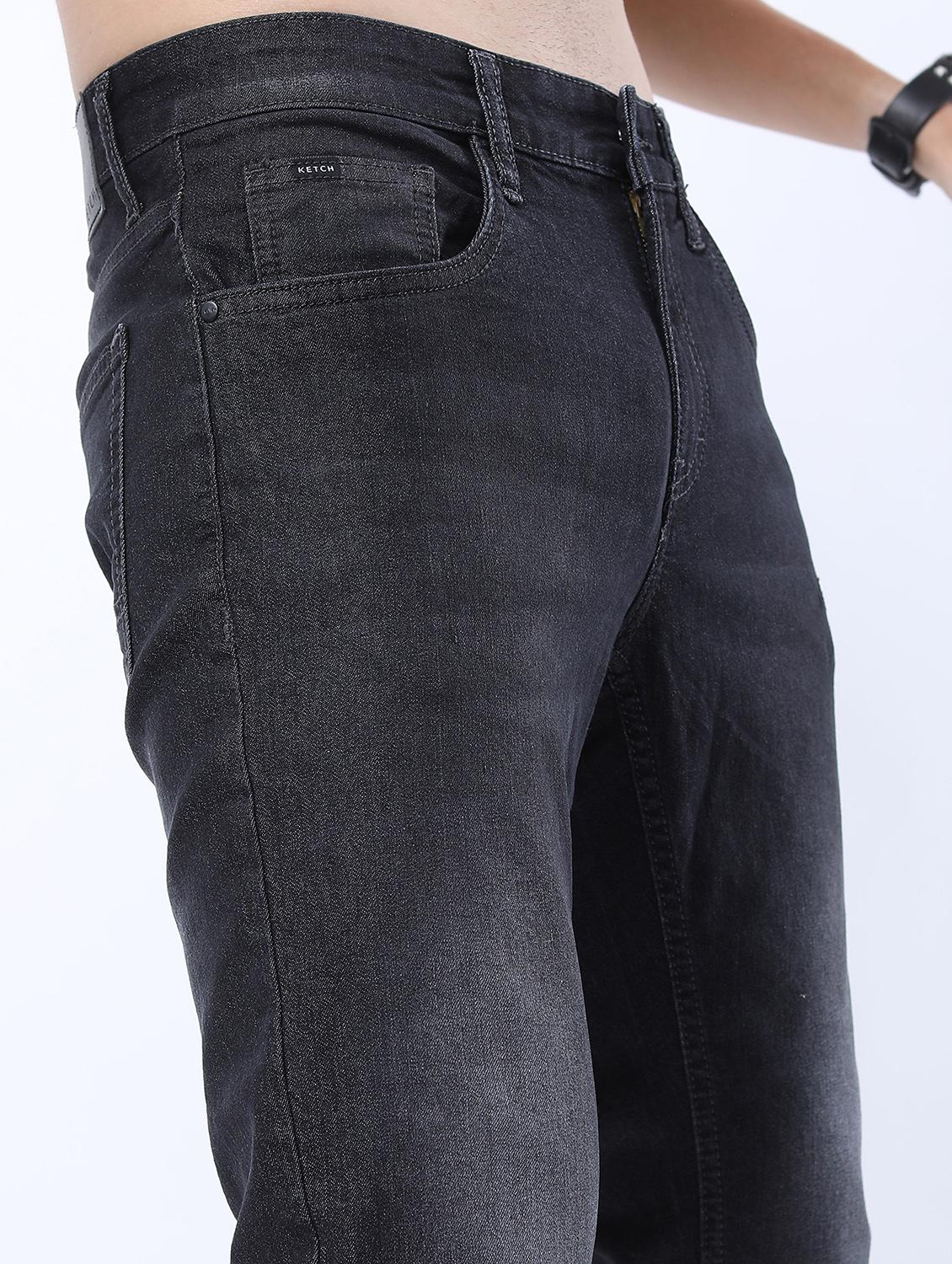 men mid rise plain jeans - 21596092 - Standard Image - 5