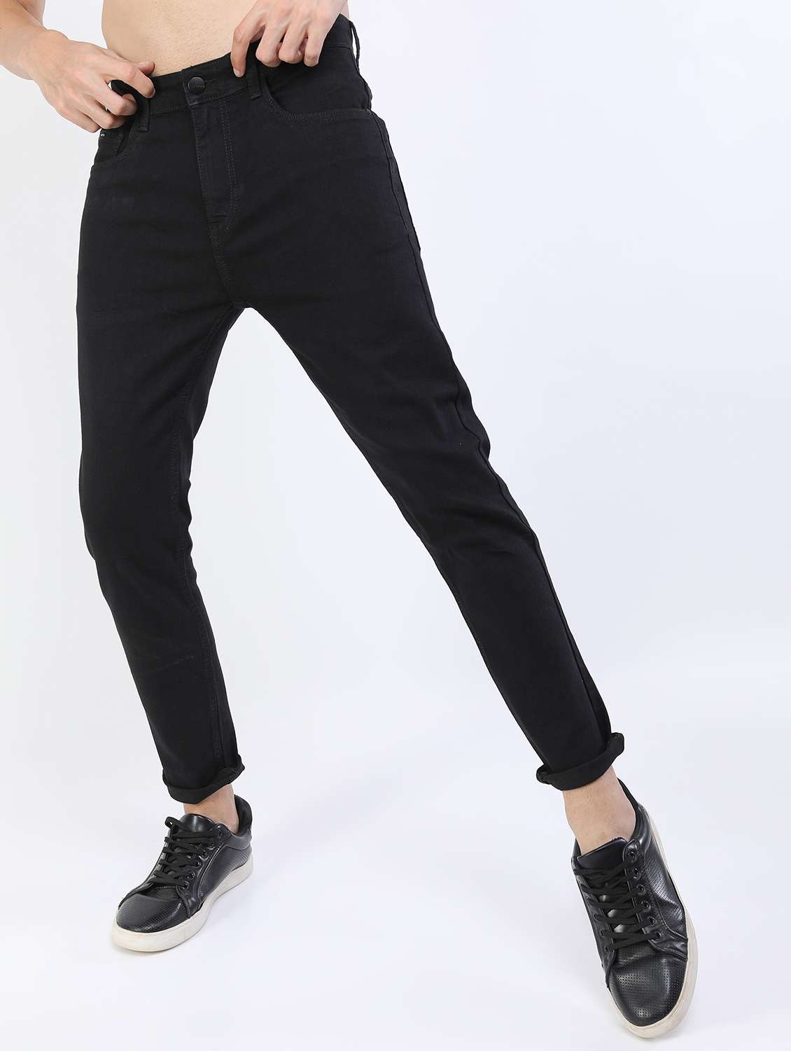 men mid rise plain jeans - 21596102 -  Zoom Image - 0