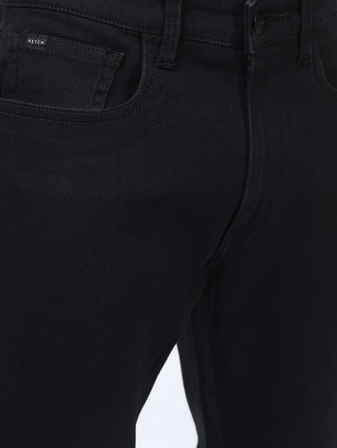 men mid rise plain jeans - 21596110 -  Standard Image - 5