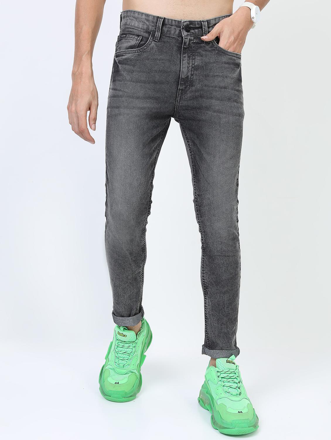 men mid rise plain jeans - 21596116 - Zoom Image - 0