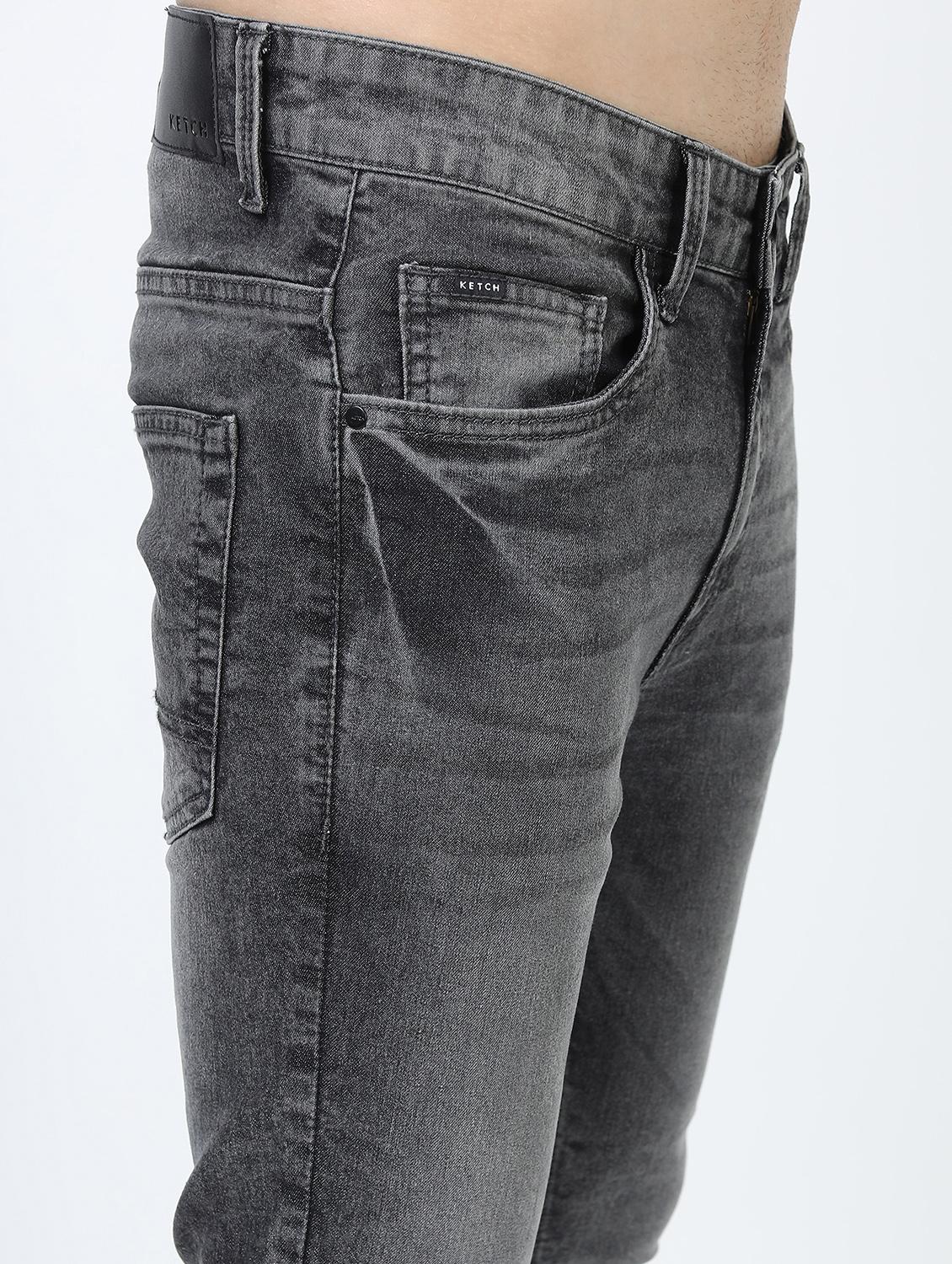 men mid rise plain jeans - 21596116 - Standard Image - 5