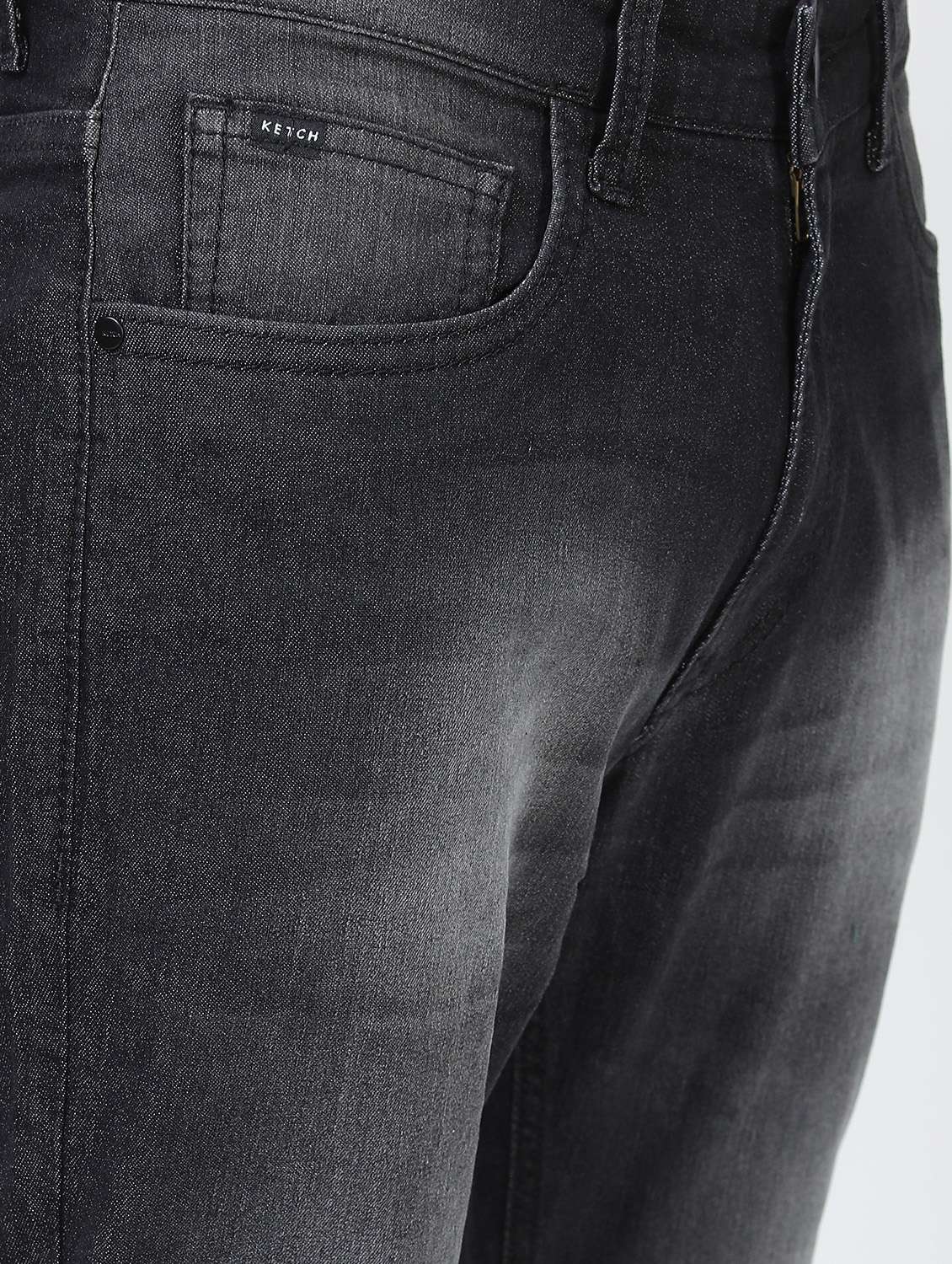 men mid rise plain jeans - 21596120 -  Standard Image - 5