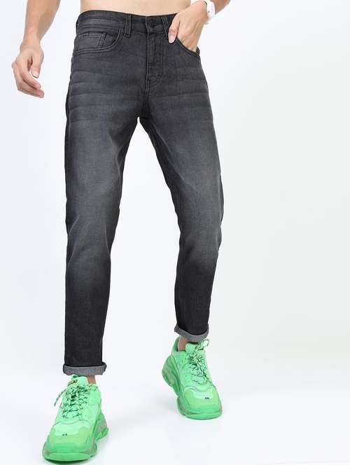 men mid rise plain jeans - 21596122 -  Standard Image - 0