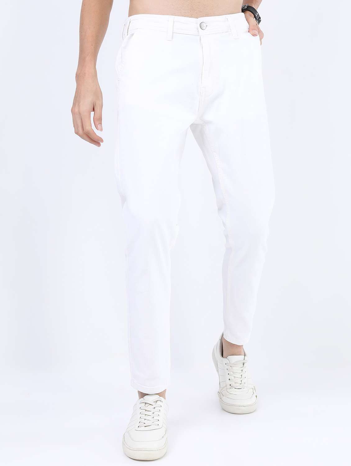 men solid mid rise slim fit jean - 21596132 - Zoom Image - 0