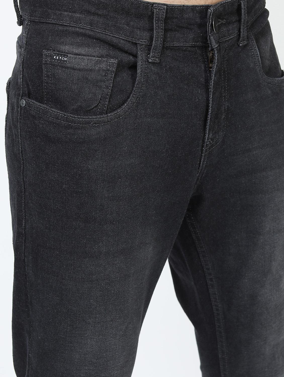 men mid rise plain slim fit jeans - 21596158 - Standard Image - 5
