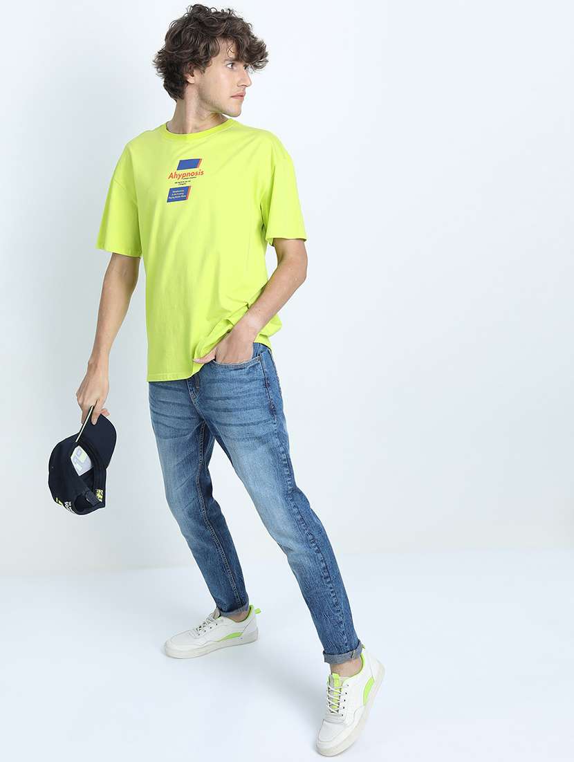 men solid mid rise slim fit jean - 21596184 -  Standard Image - 3