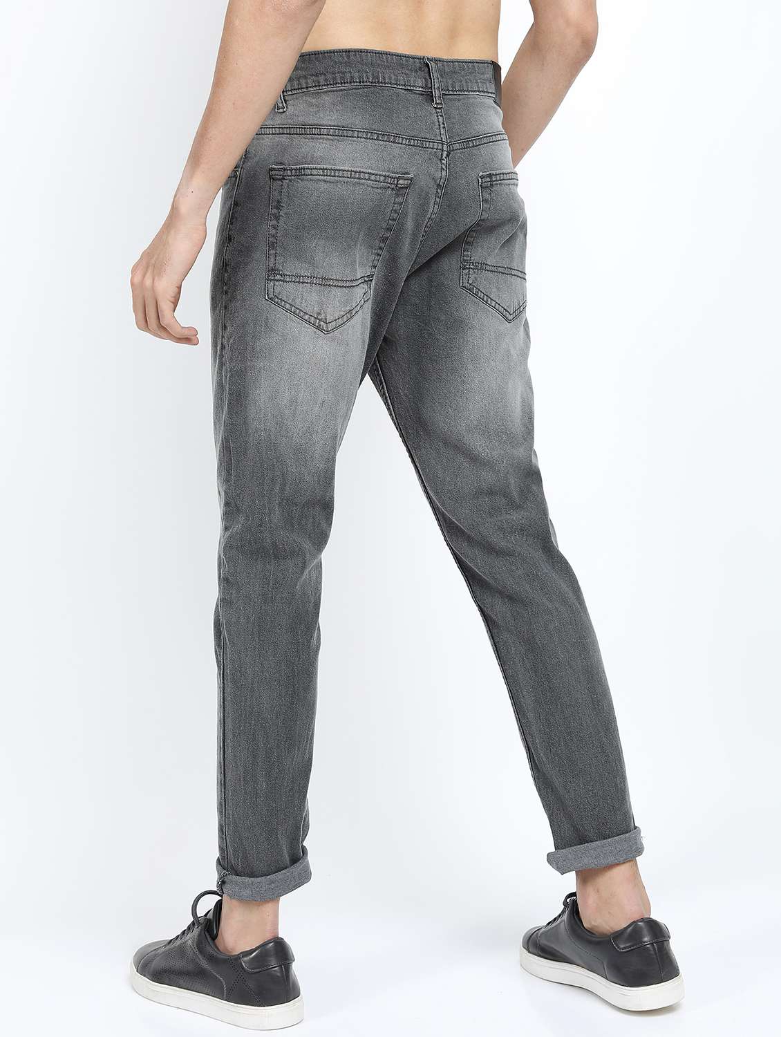 men solid mid rise slim fit jean - 21596187 -  Standard Image - 3