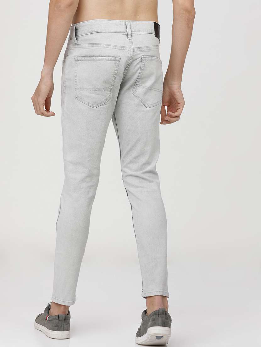 men solid mid rise slim fit jean - 21596230 -  Standard Image - 3