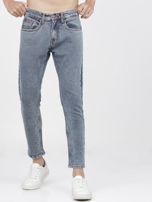 men solid mid rise slim fit jean - 21596260 - Standard Image - 0