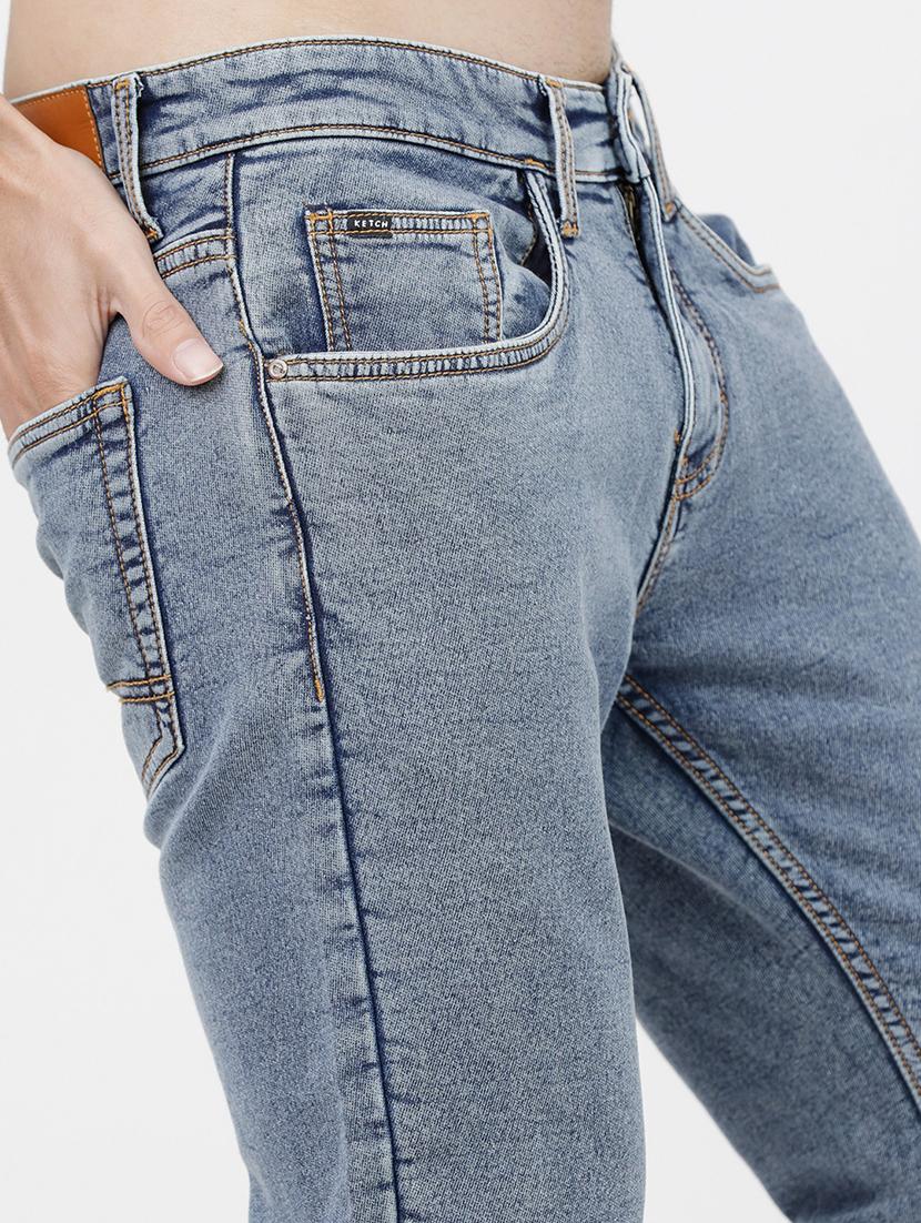 men solid mid rise slim fit jean - 21596260 - Standard Image - 5
