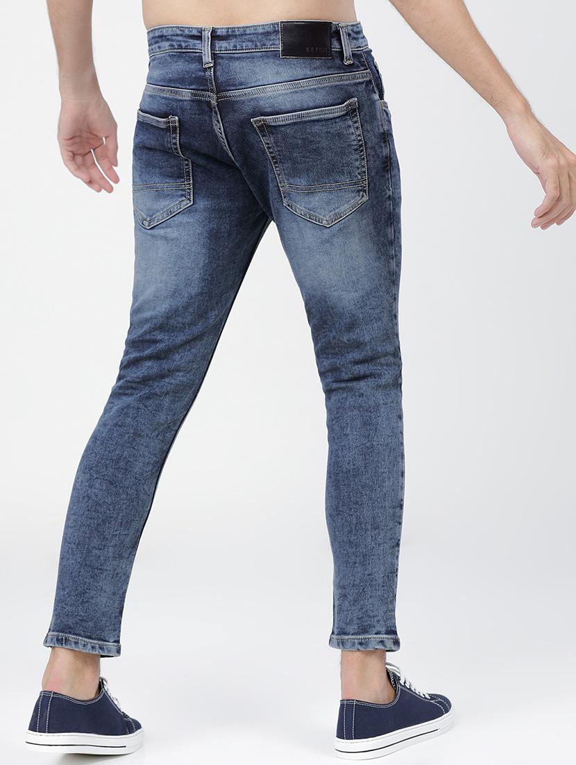 men solid mid rise slim fit jean - 21596272 - Standard Image - 3