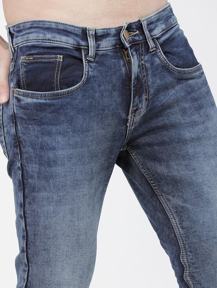 men solid mid rise slim fit jean - 21596272 - Standard Image - 5