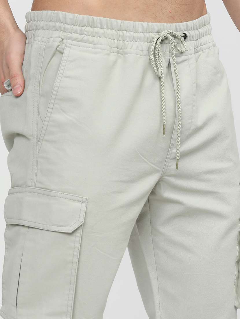 men mid rise solid cargo - 21596357 -  Standard Image - 5