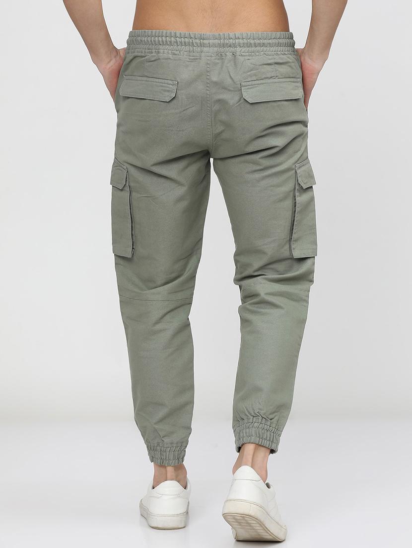 men mid rise solid cargo - 21596358 - Standard Image - 3
