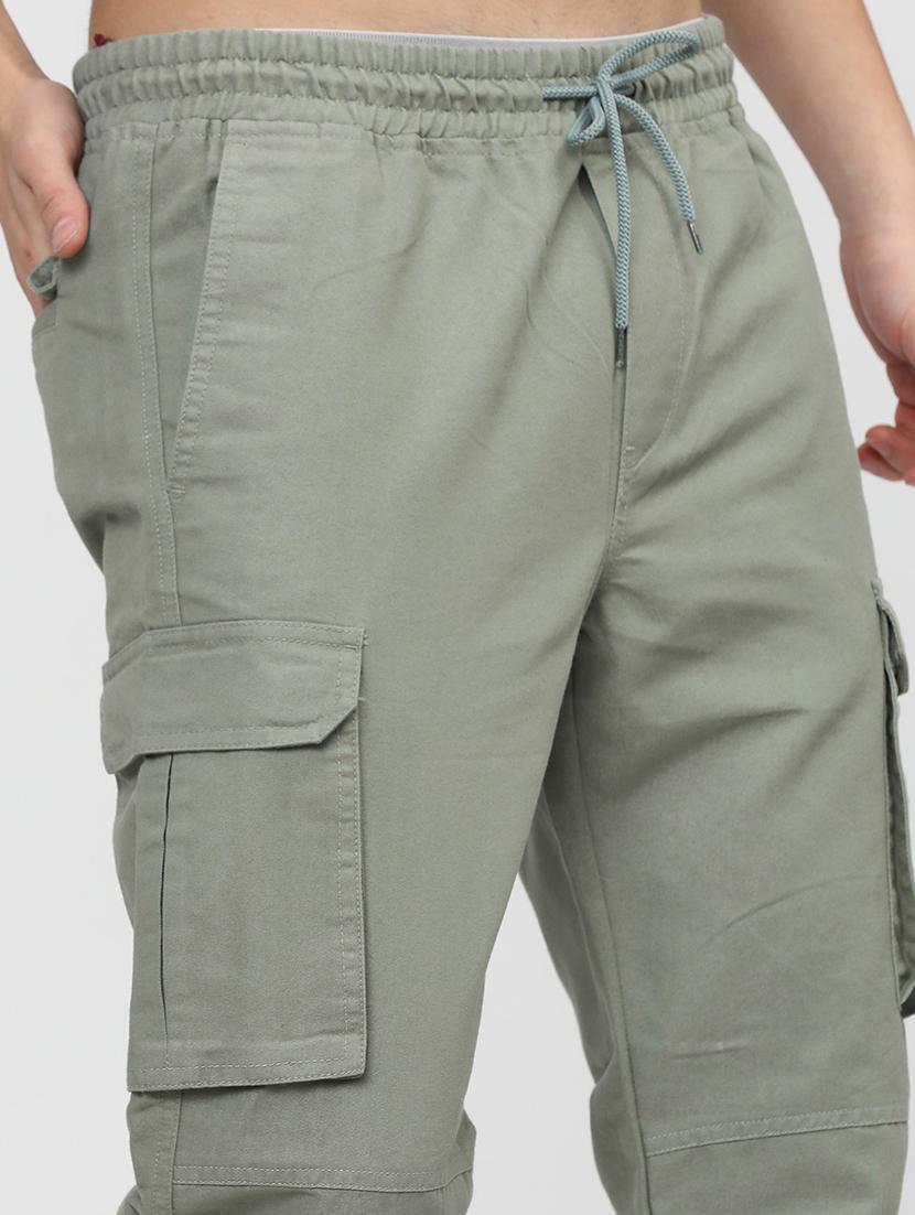 men mid rise solid cargo - 21596358 - Standard Image - 5