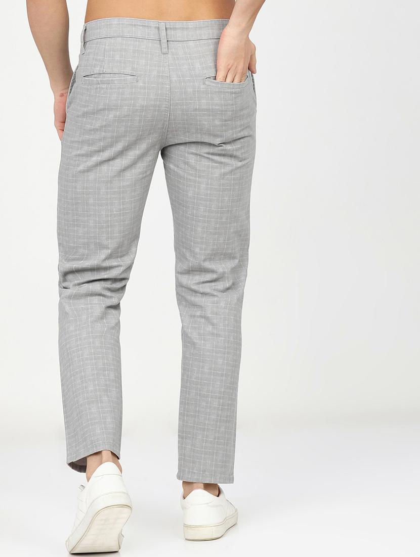 men mid rise checkered cargo - 21596369 - Standard Image - 3