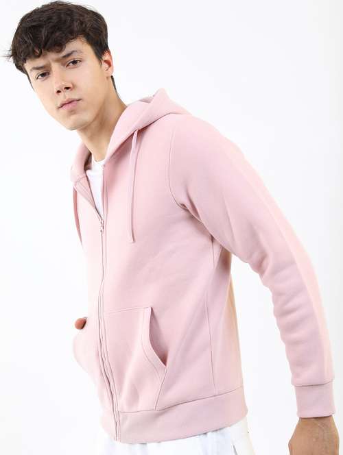 men plain hooded long sleeve sweatshirt - 21596444 -  Standard Image - 0