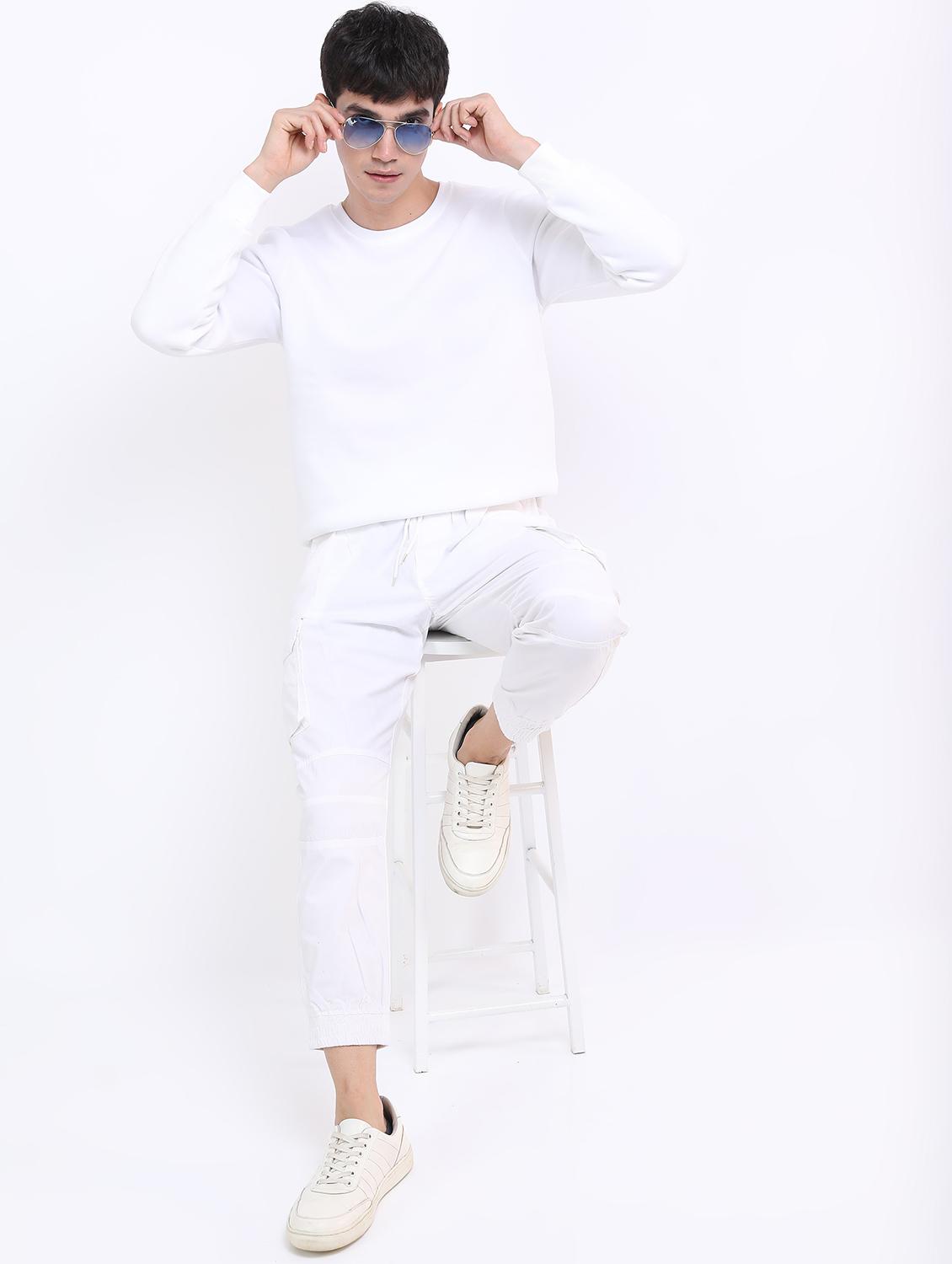 men solid pullover long sleeve sweatshirt - 21596448 - Standard Image - 3