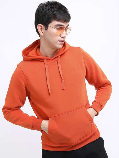 men plain hooded long sleeve sweatshirt - 21596452 -  Standard Image - 0