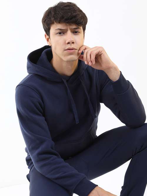 men plain hooded long sleeve sweatshirt - 21596468 -  Standard Image - 0