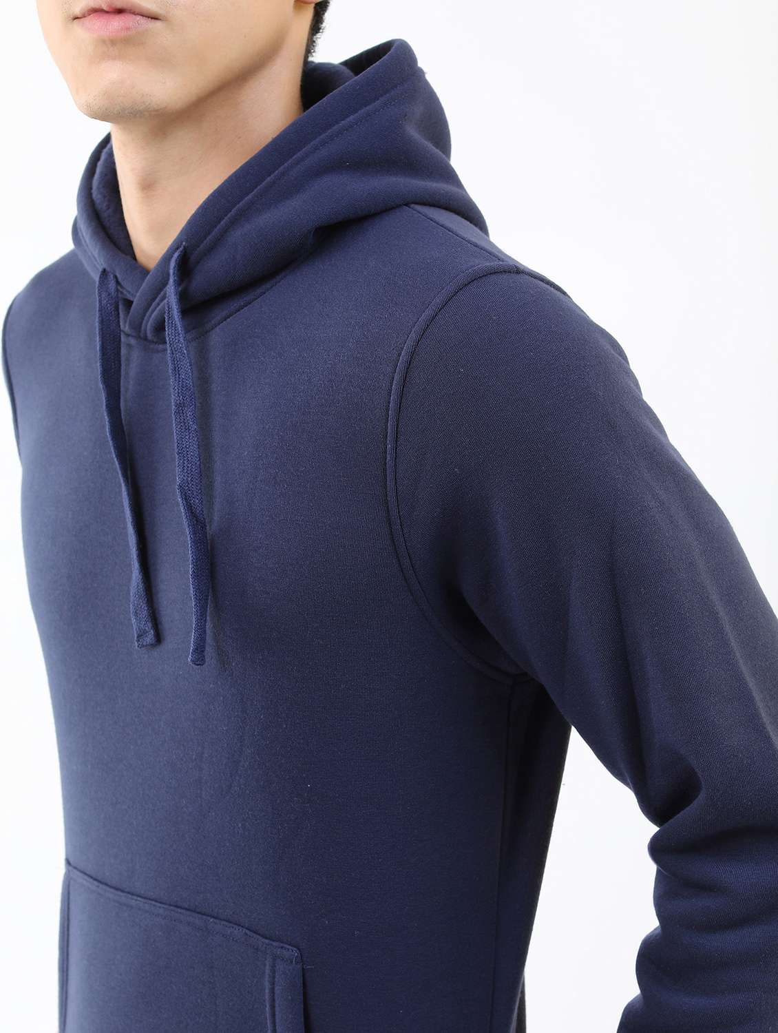 men plain hooded long sleeve sweatshirt - 21596468 -  Standard Image - 3