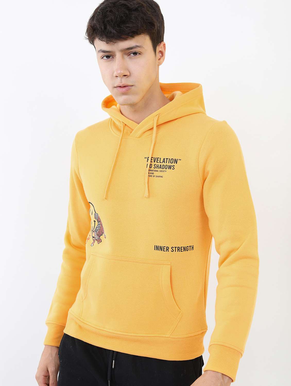 men back print pullover long sleeve sweatshirt