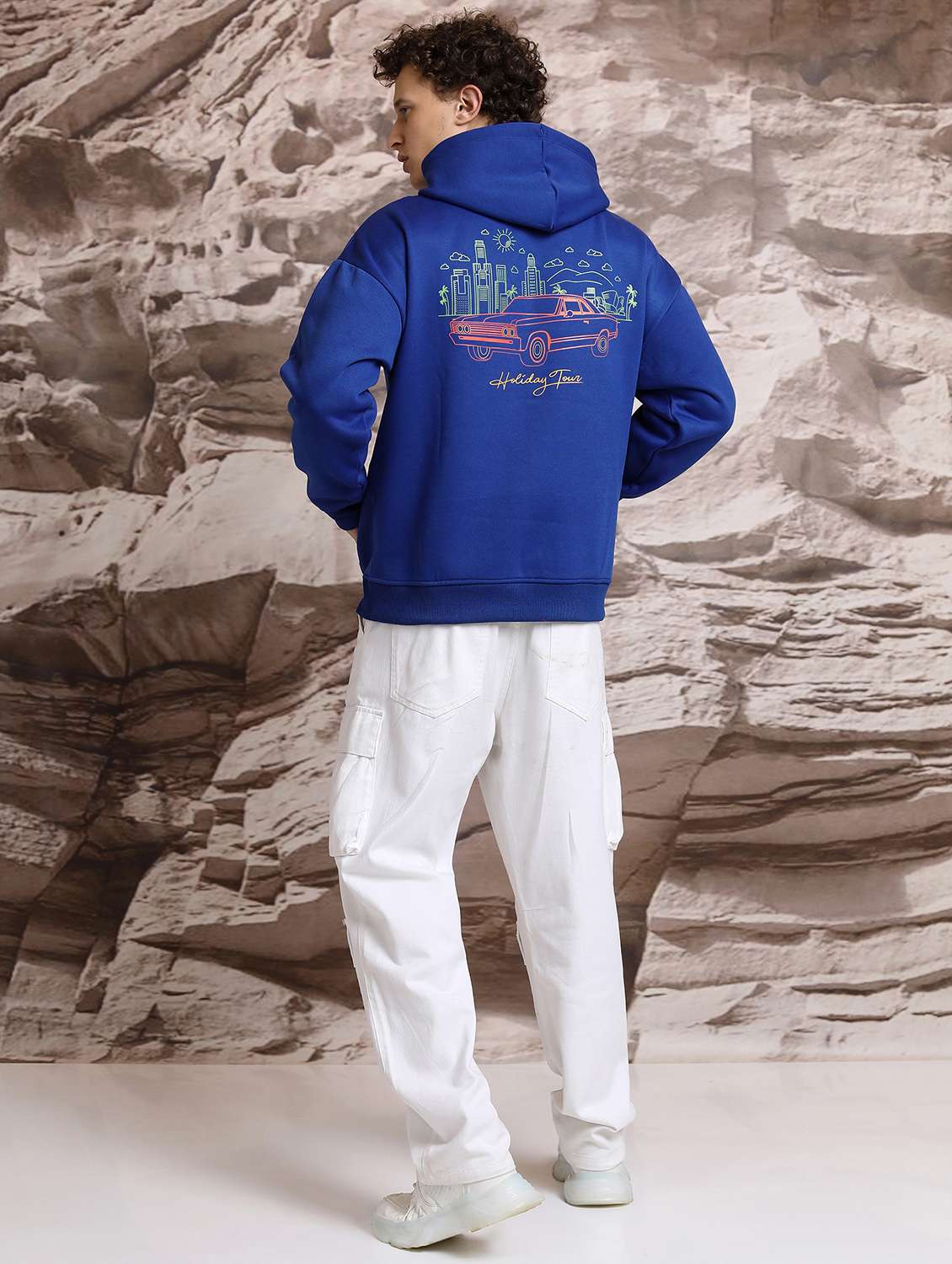 men long sleeves front & back print sweatshirt - 21596515 - Standard Image - 3
