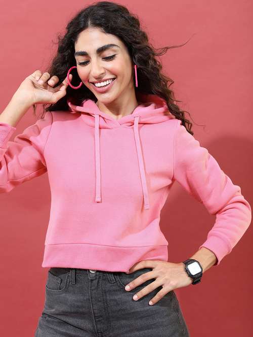 women long sleeve plain sweatshirt - 21596537 - Standard Image - 0