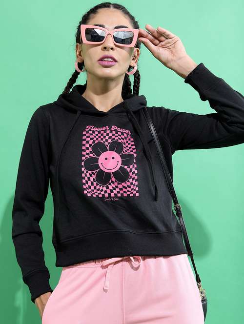 women long sleeve front print sweatshirt - 21596543 -  Standard Image - 0
