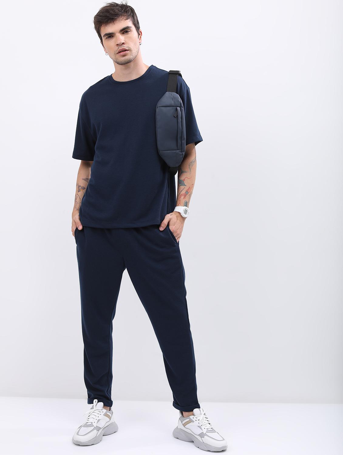 men solid regular fit track pant - 21596665 - Standard Image - 3