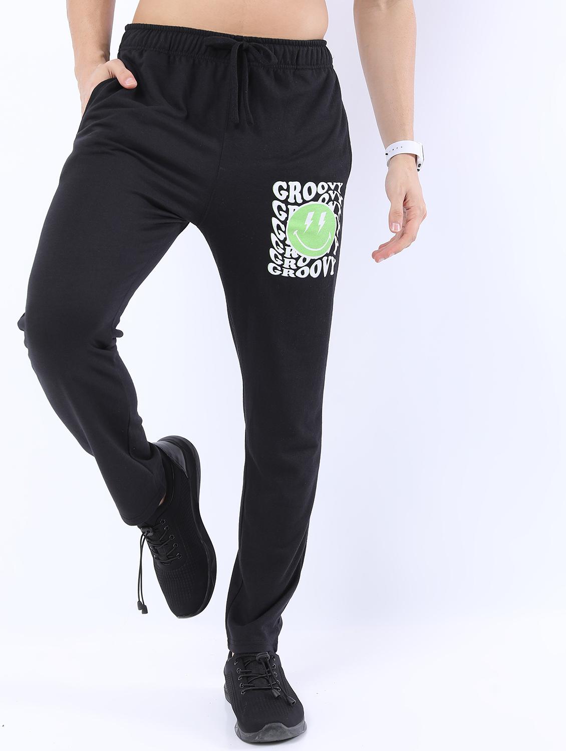 men placement print regular fit track pant - 21596686 - Zoom Image - 0