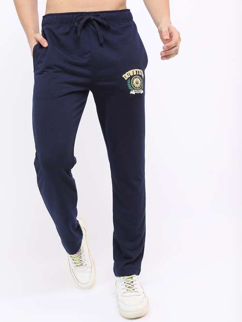 men placement print regular fit track pant - 21596693 - Standard Image - 0