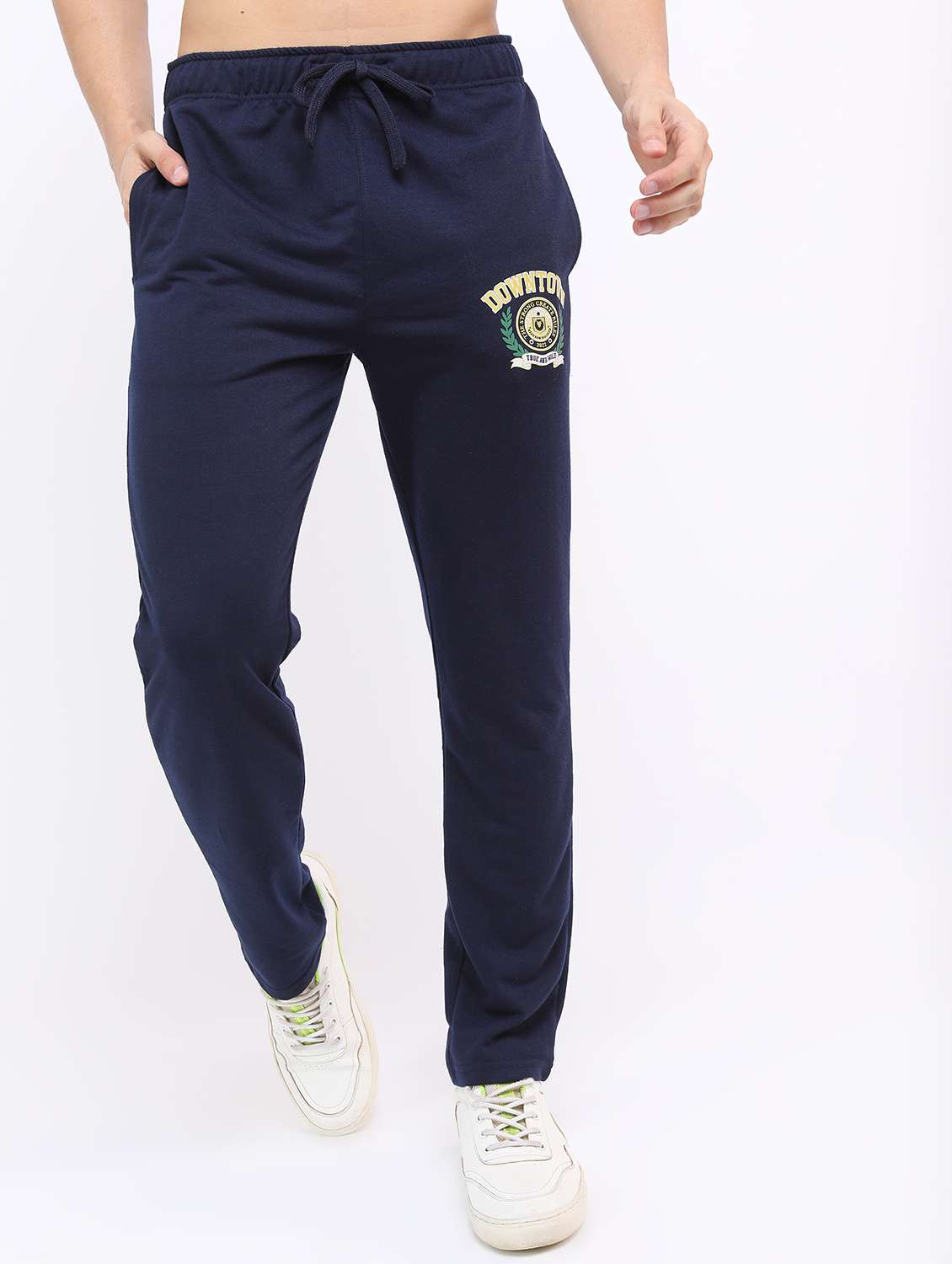 men placement print regular fit track pant - 21596693 - Zoom Image - 0