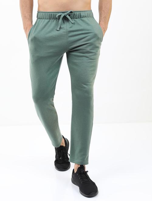 men solid regular fit track pant - 21596696 - Standard Image - 0
