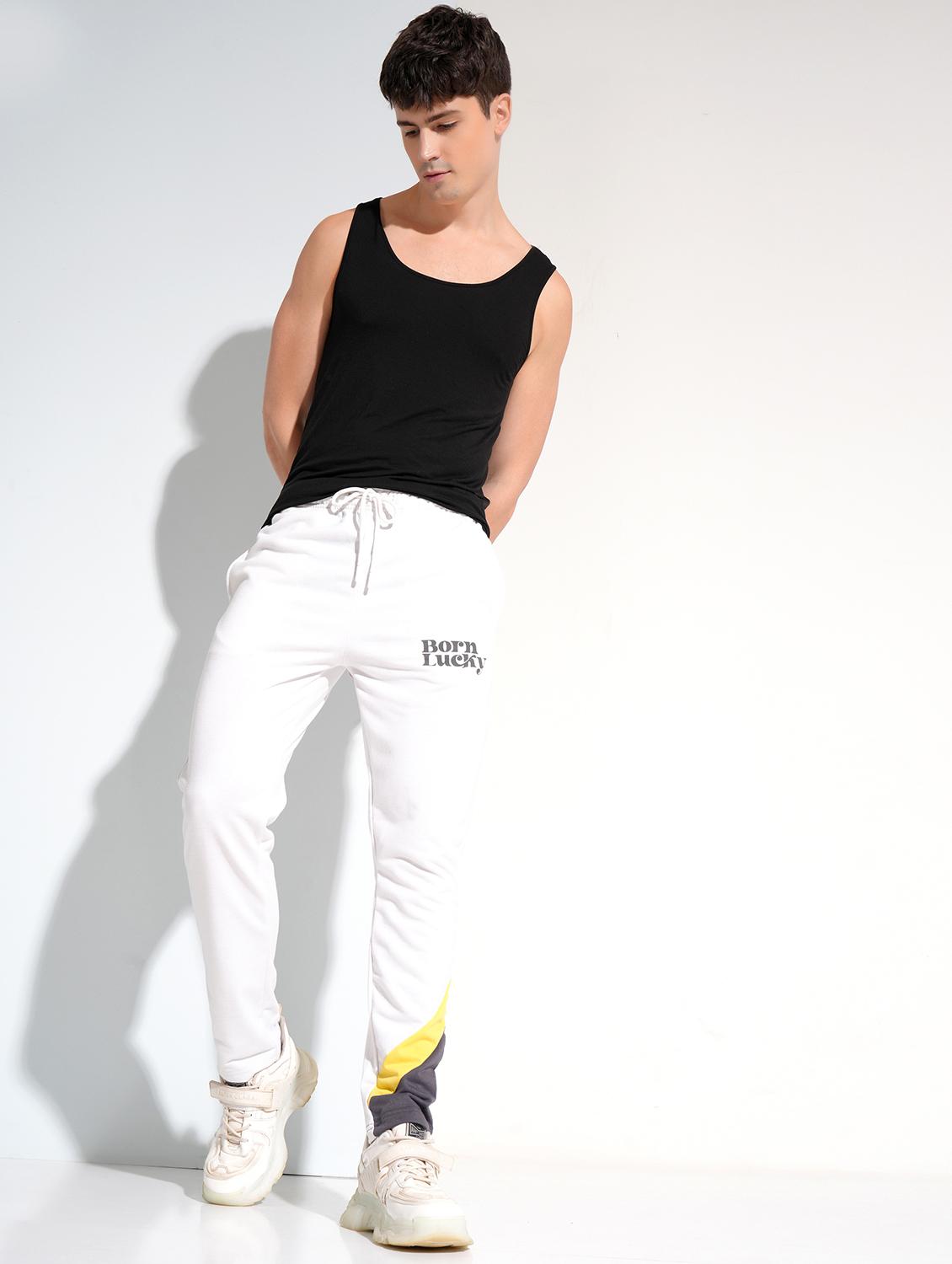 men placement print regular fit track pant - 21596702 - Standard Image - 3