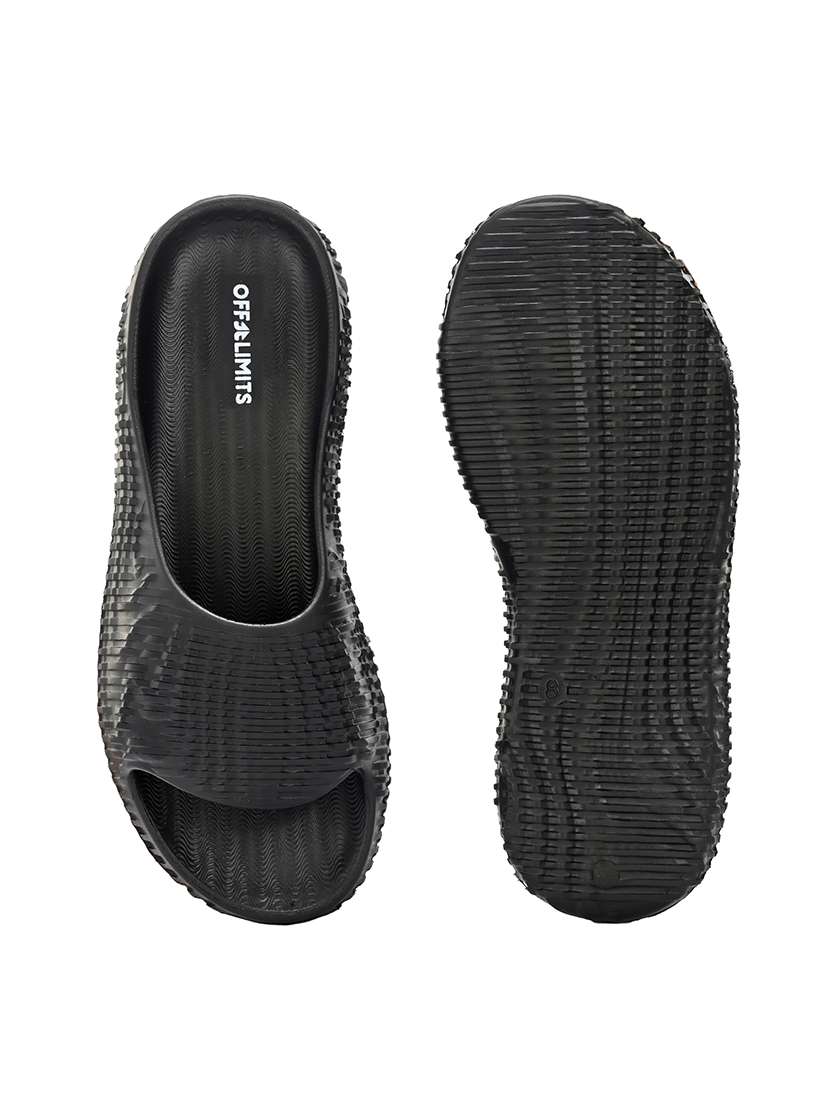 men black slider flip flop - 21596733 -  Standard Image - 5