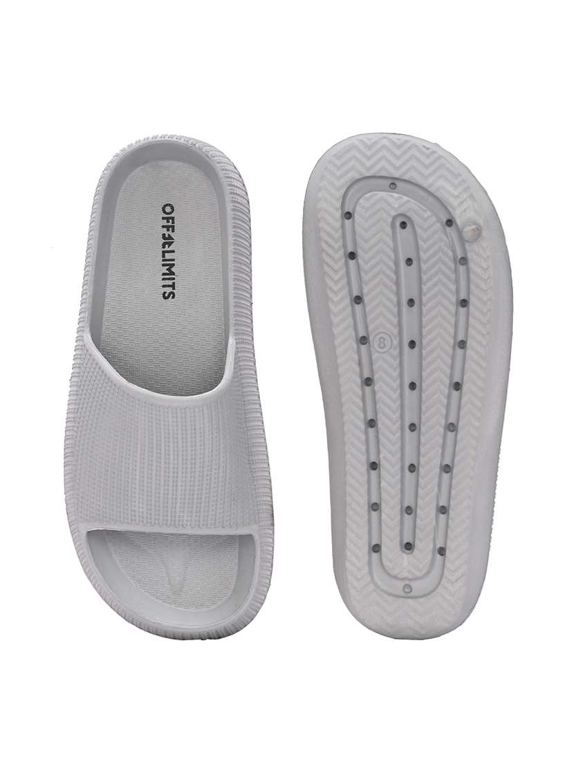 men grey slider flip flop - 21596738 -  Standard Image - 5