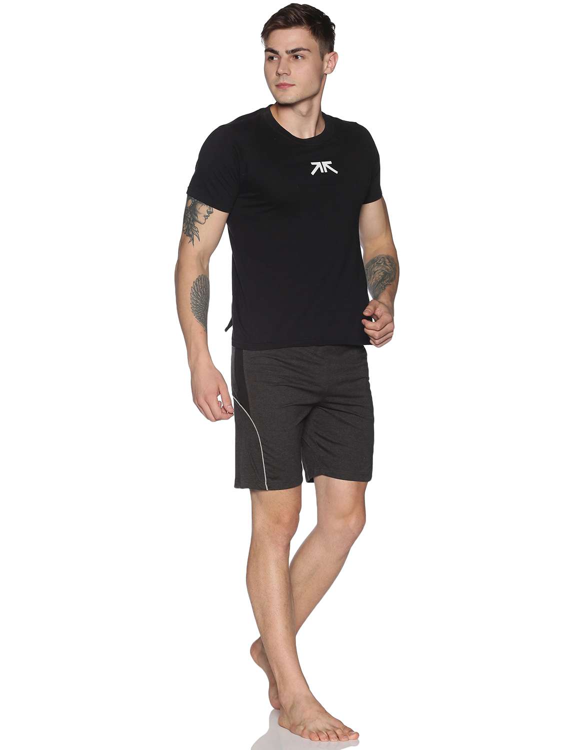 men mid rise color block shorts - 21596843 -  Standard Image - 3