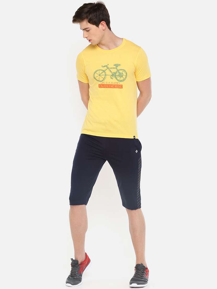 men solid cotton three - fourths - 21596921 -  Standard Image - 3