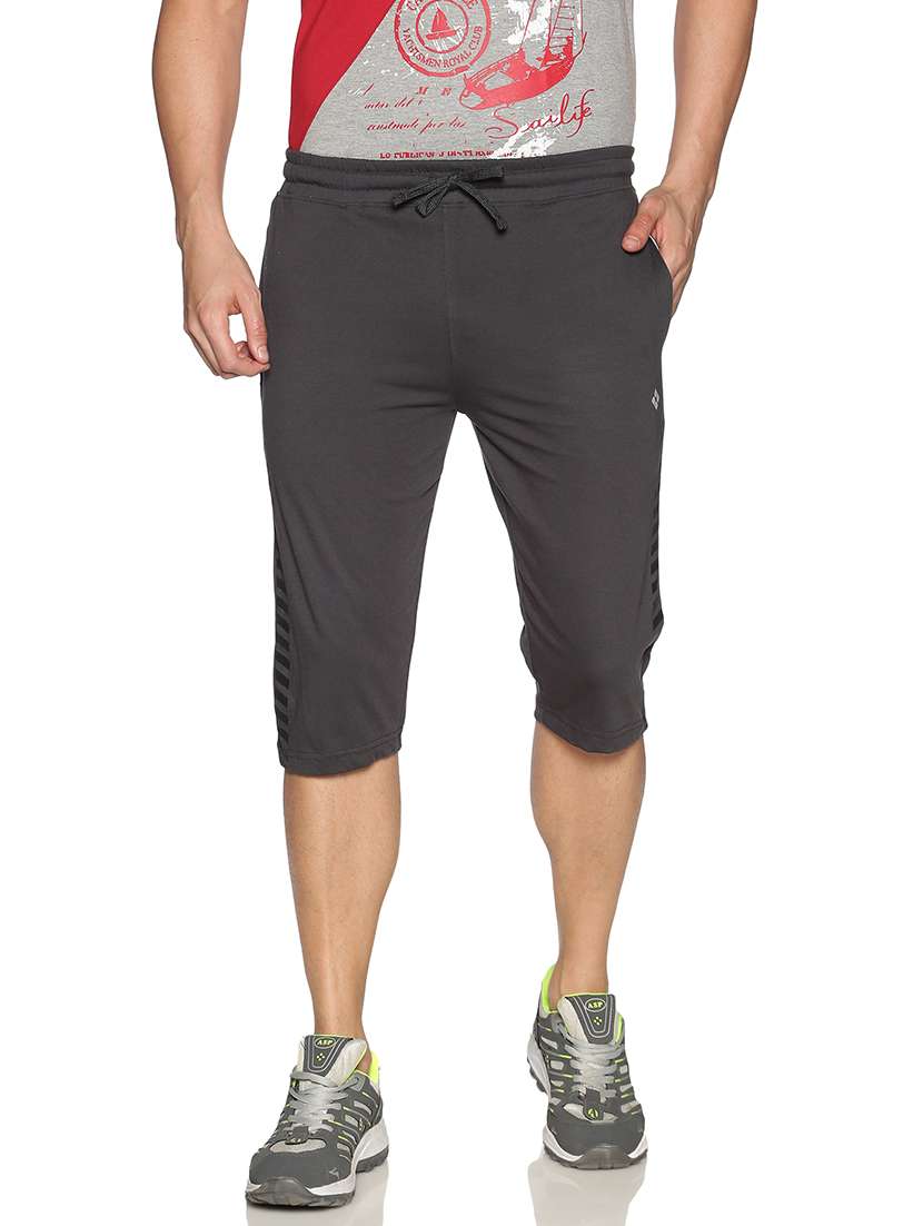 men mid rise solid three - fourth