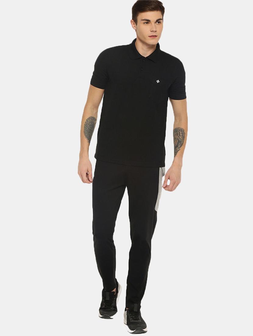 men solid regular fit full length track pant - 21596981 - Standard Image - 3