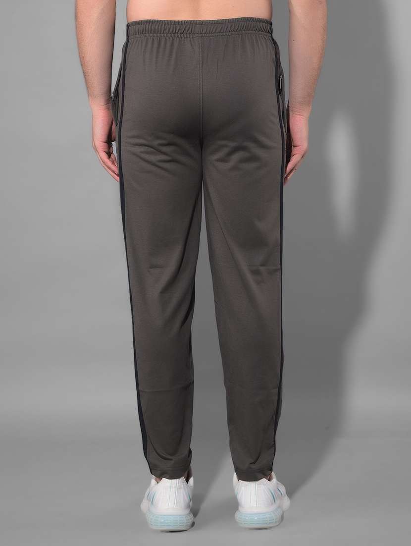 men solid regular fit full length track pant - 21597018 -  Standard Image - 3