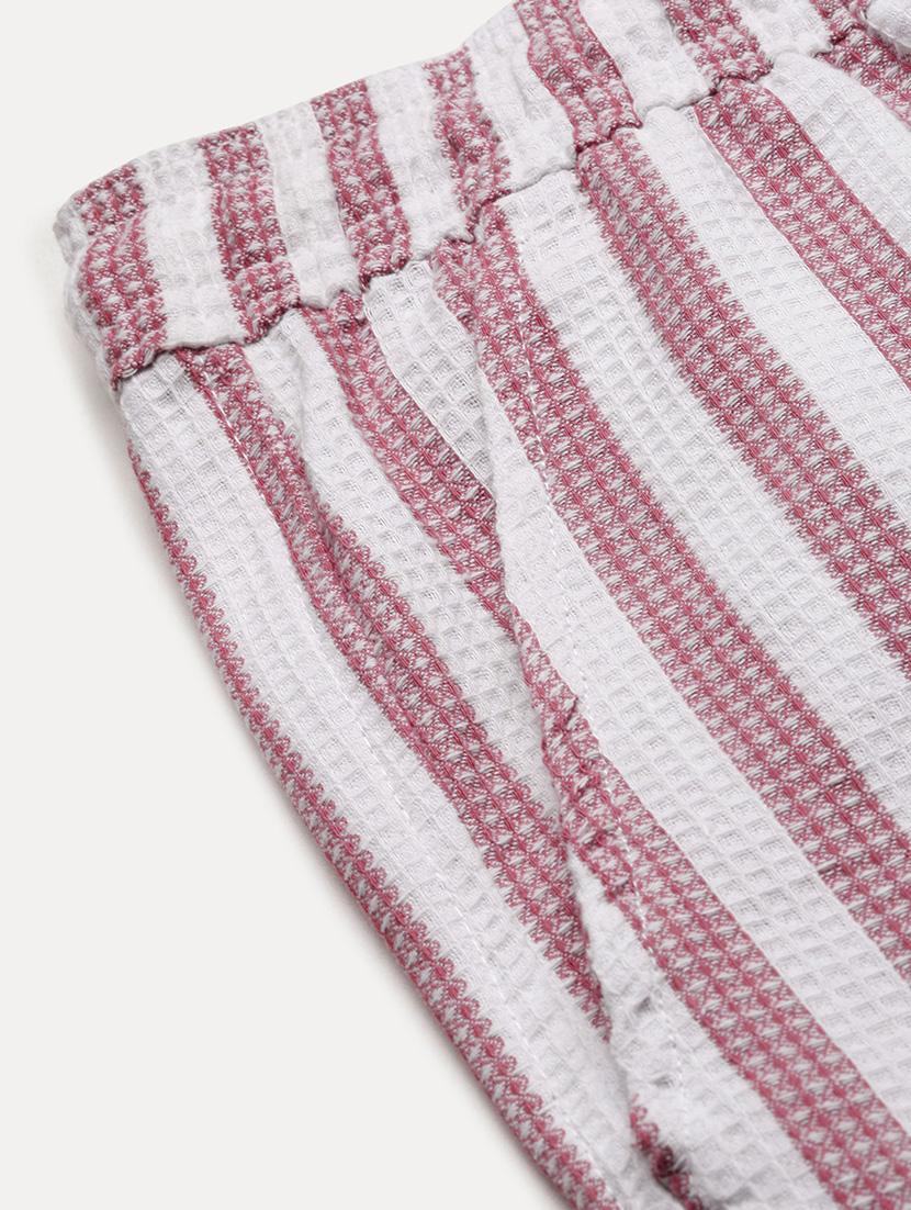 men striped cuban collar short sleeves co-ord set - 21597405 - Standard Image - 8