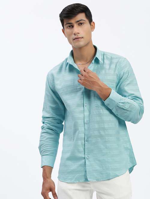 men long sleeves solid casual shirt - 21597462 -  Standard Image - 0