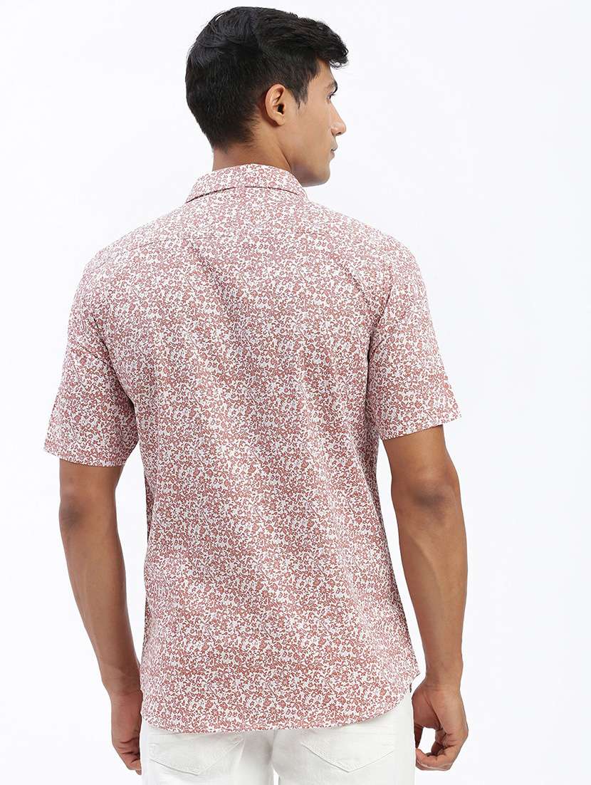 men short sleeves printed casual shirt - 21597475 -  Standard Image - 3