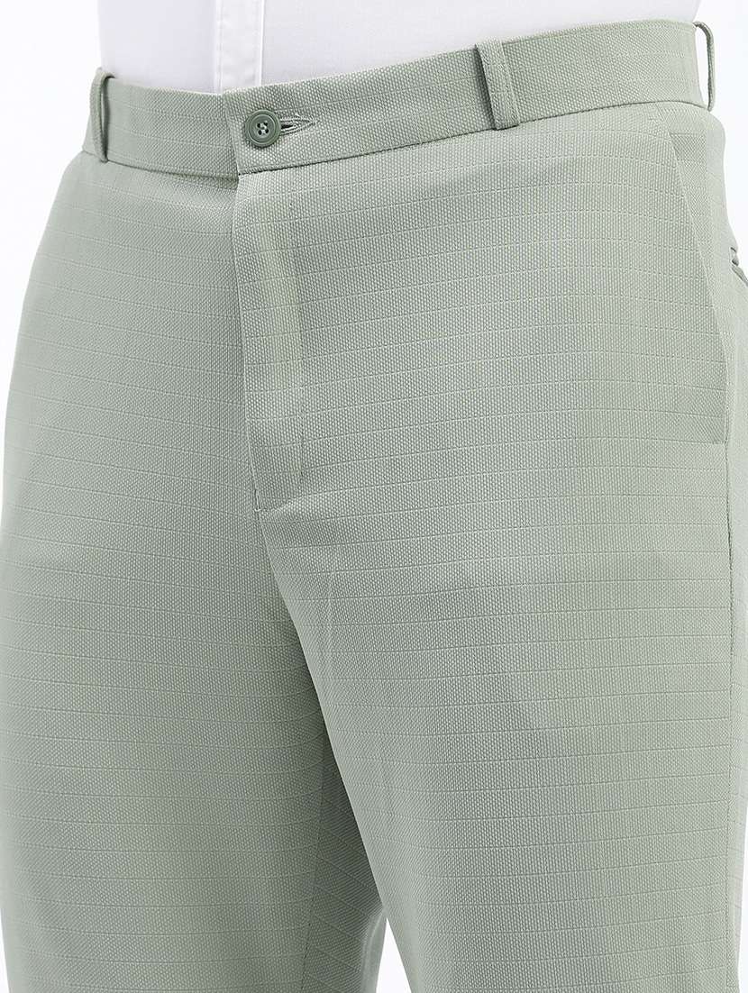 men solid flat front full length formal trouser - 21597586 -  Standard Image - 5