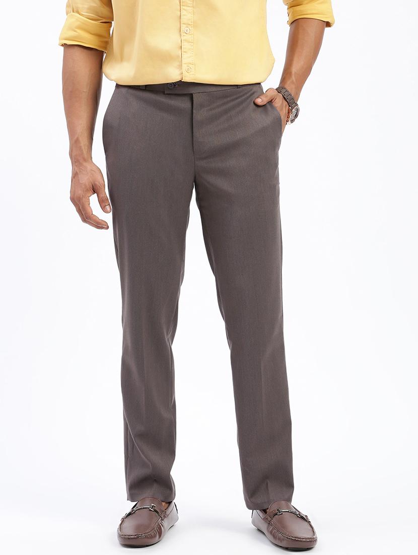men solid flat front full length formal trouser - 21597600 - Zoom Image - 0