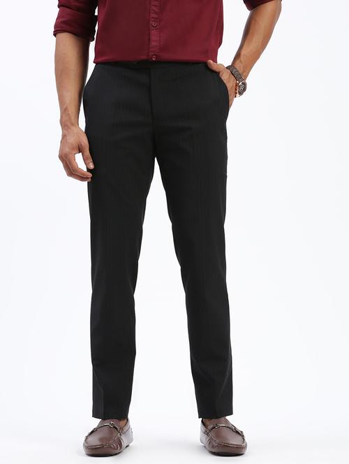 men solid flat front full length formal trouser - 21597602 -  Standard Image - 0